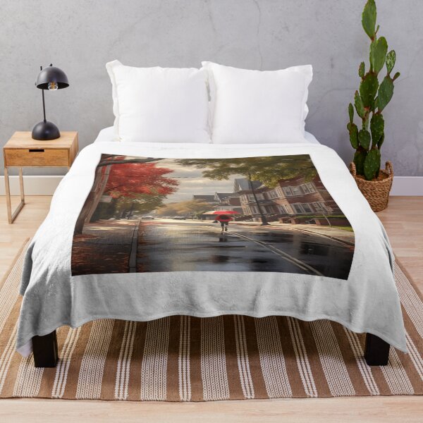Item preview, college avenue after a fresh rainfall designed and sold by boldbrushstroke.
