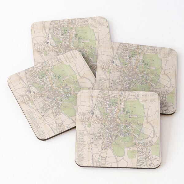 Item preview, Vintage Map of Oxford England (1899) designed and sold by BravuraMedia.