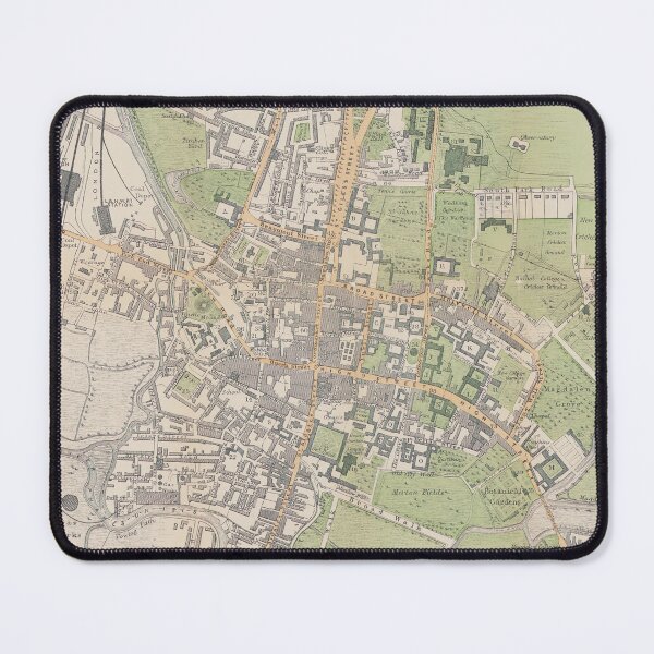 Item preview, Vintage Map of Oxford England (1899) designed and sold by BravuraMedia.