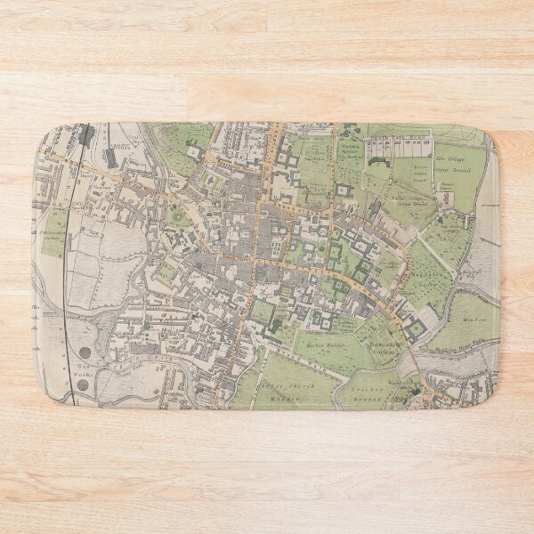 Item preview, Vintage Map of Oxford England (1899) designed and sold by BravuraMedia.