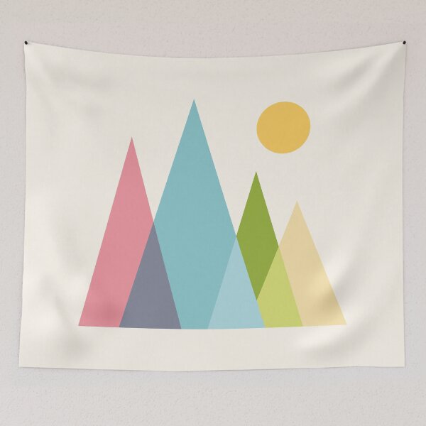 Item preview, Colorful abstract mountains designed and sold by cute-tees.