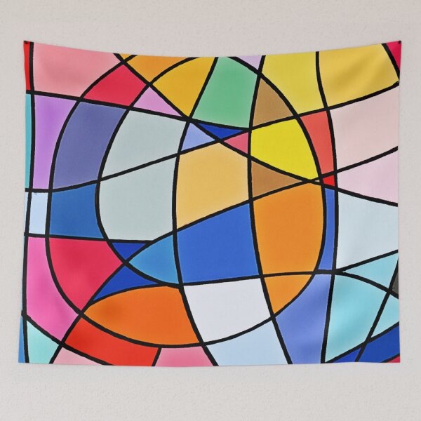 Item preview, Colorful Geometric Pattern designed and sold by Health And Fitness Posts e-Store.