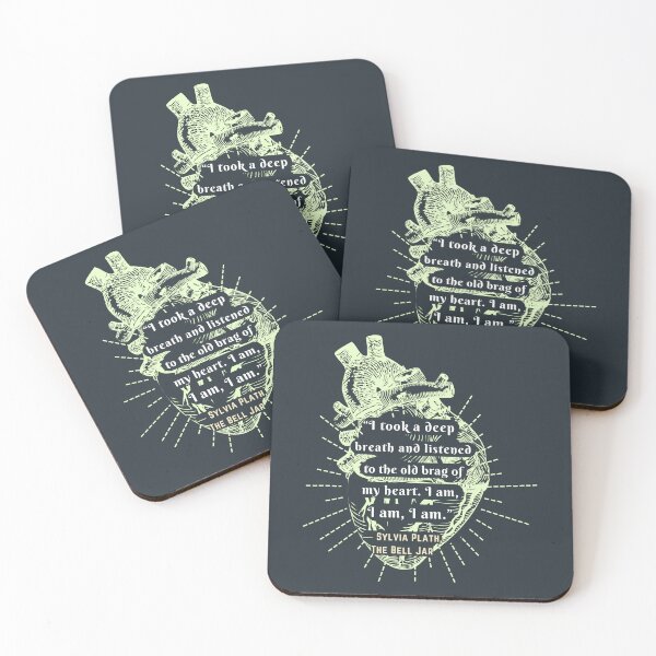 Item preview, Copy of  The Bell Jar quote by Sylvia Plath: I took a deep breath and listened to the old brag of my heart... designed and sold by artbleed.