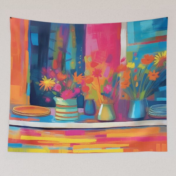 Item preview, Flowers In The Kitchen designed and sold by ArtAlchemyCo.