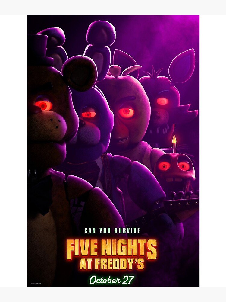 FNAF Five Nights at Freddy's Canvas Poster Art Decor, five nights