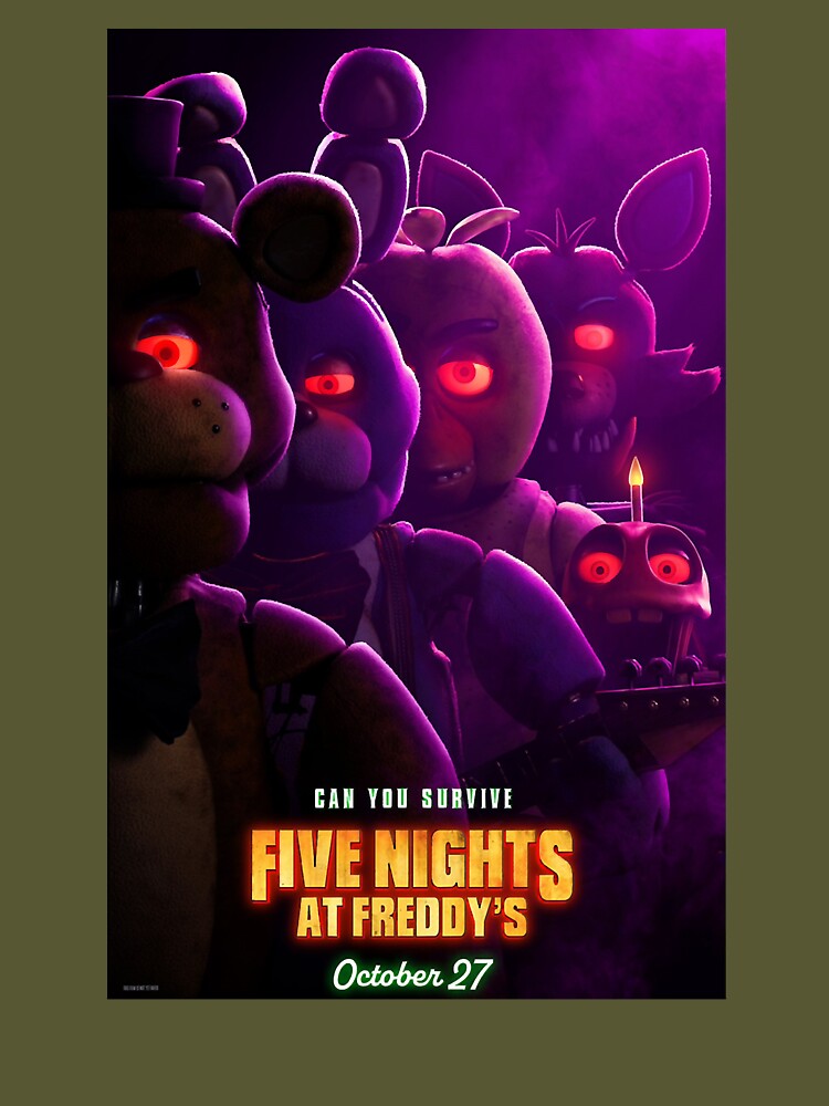 Fnaf Movie, Five Nights at Freddys movie Poster for Sale by McLarenTee