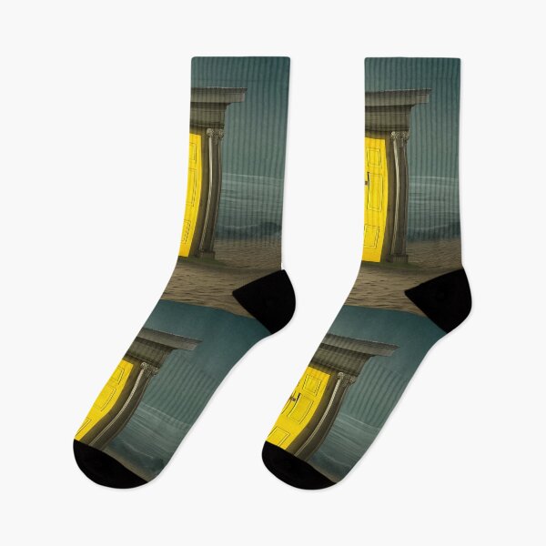 Item preview, Yellow door on the beach generated by artificial intelligence designed and sold by megadrina.