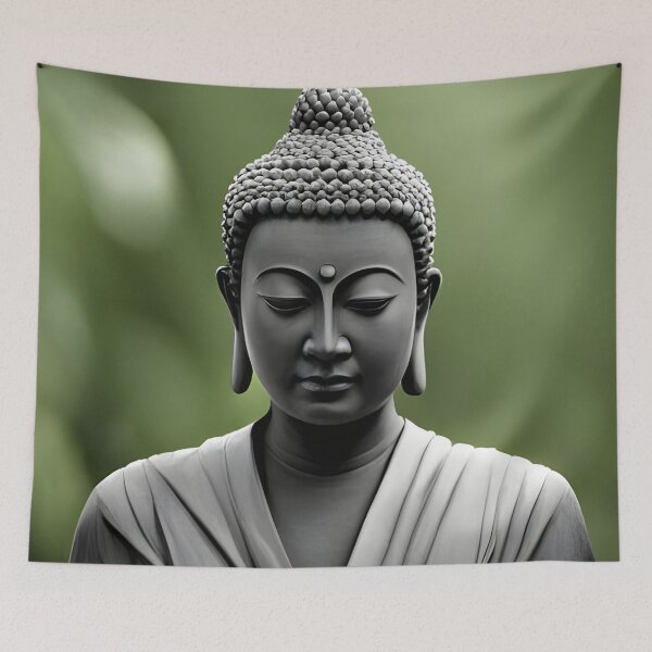 Item preview, Gray stone Buddha statue designed and sold by brandway.