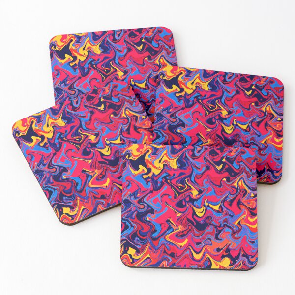 Item preview, Colorful Random Waves Pattern designed and sold by Health And Fitness Posts e-Store.