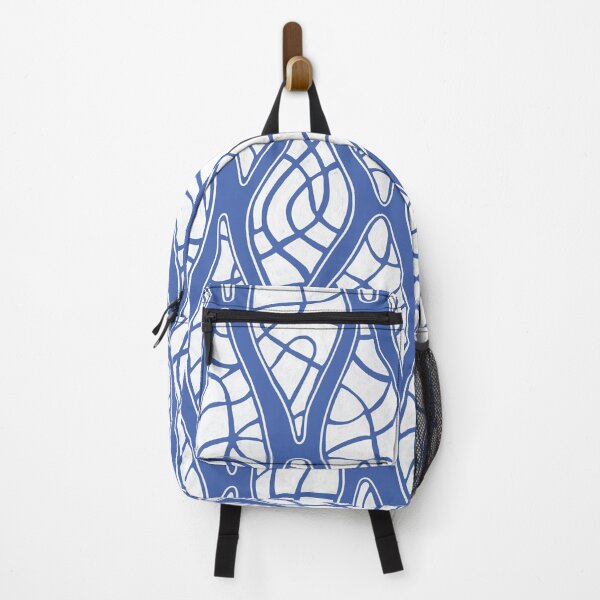 Item preview, Organic Abstract Pattern in Blue and White designed and sold by KooKooRuz.