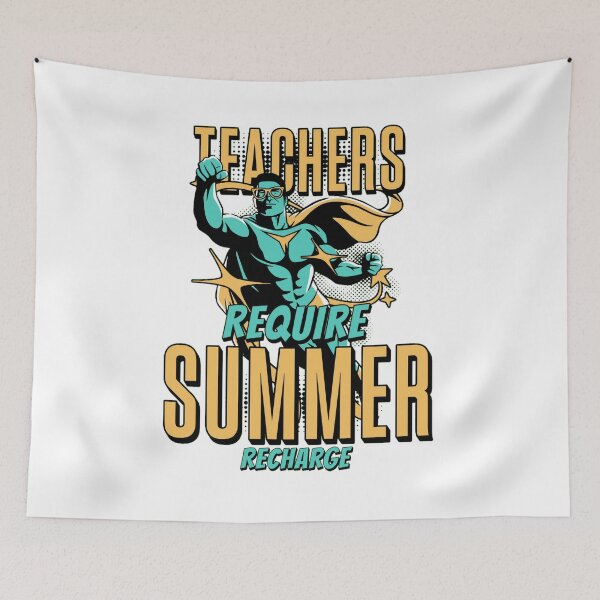 Item preview, teacher summer recharge required designed and sold by PopPizzazz.