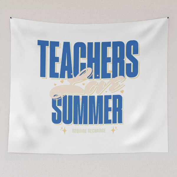 Item preview, teacher summer recharge required designed and sold by PopPizzazz.