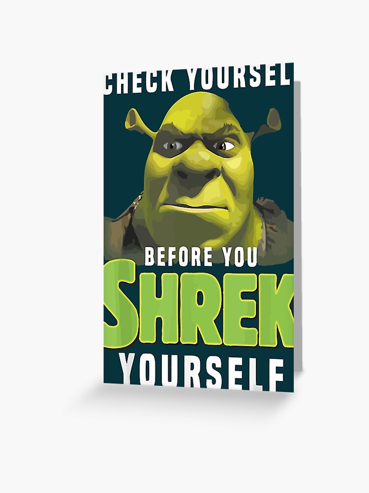 Shrek Face Meme | Greeting Card