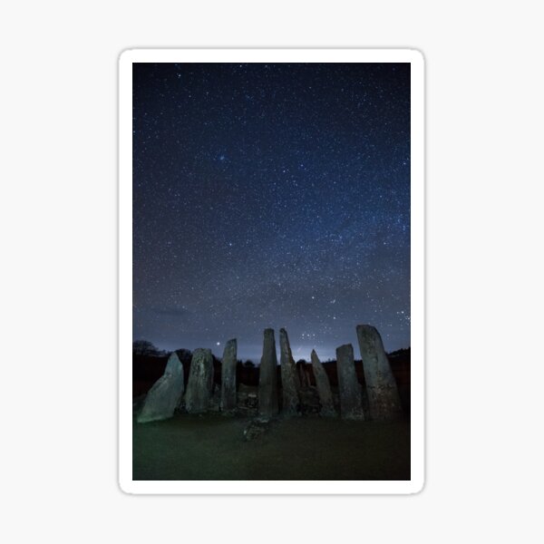Cairn Holy Standing Stones and Stars, Galloway Scotland Sticker