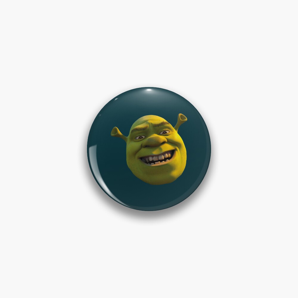 Shrek Meme Face Enamel Pin