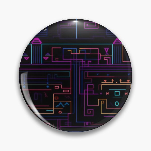 Aperçu de l'œuvre Carreaux Neon Disco créée et vendue par PixelPatchwork.