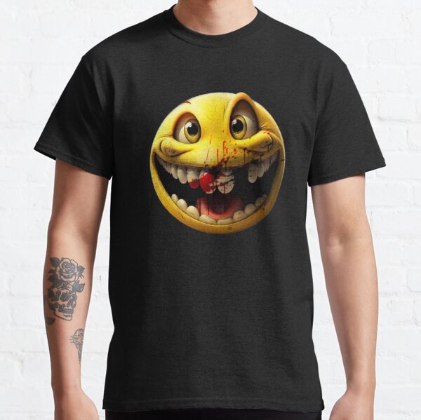 SMILY BIKER SKULL LIGHT COLOURS Short-Sleeve Unisex T-Shirt – Boken Mask