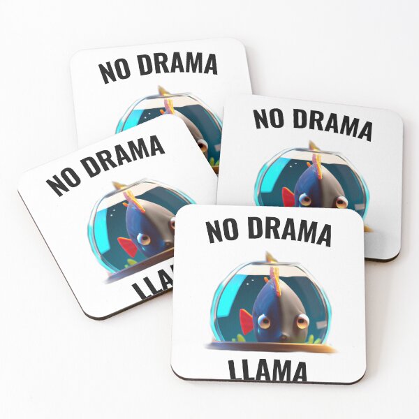Item preview, No drama LLAMA - cute fish designed and sold by Ball-and-Match.