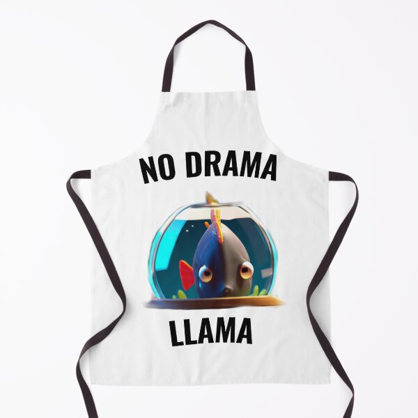 Item preview, No drama LLAMA - cute fish designed and sold by Ball-and-Match.