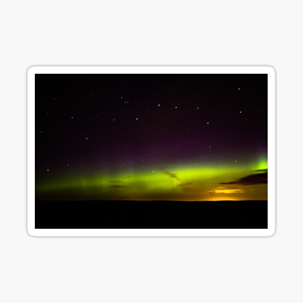 The Plough and Aurora Borealis Sticker