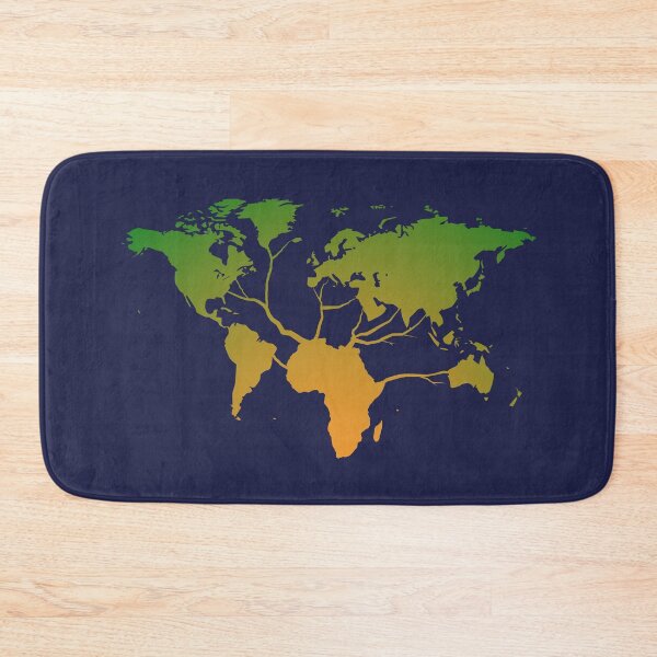 Item preview, World Map Tree Africa Roots Gradient Pattern designed and sold by d247.