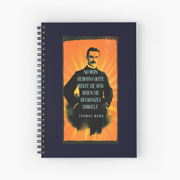 Item preview, Copy of Thomas Mann portrait and quote: No man remains quite what he was when he recognizes himself. designed and sold by artbleed.
