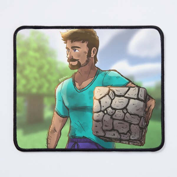 Item preview, Steve carrying a cobblestone designed and sold by Hortelaaa.
