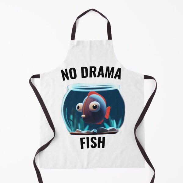 Item preview, No drama FISH - cute fish designed and sold by Ball-and-Match.