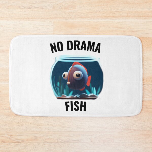 Item preview, No drama FISH - cute fish designed and sold by Ball-and-Match.