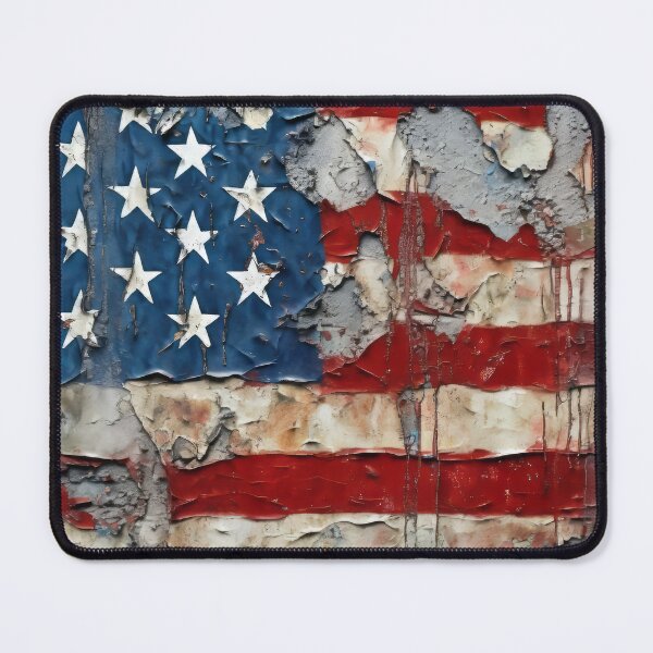 Item preview, Fading Glory: Dilapidated American Flag Art Print designed and sold by BlahNM505.