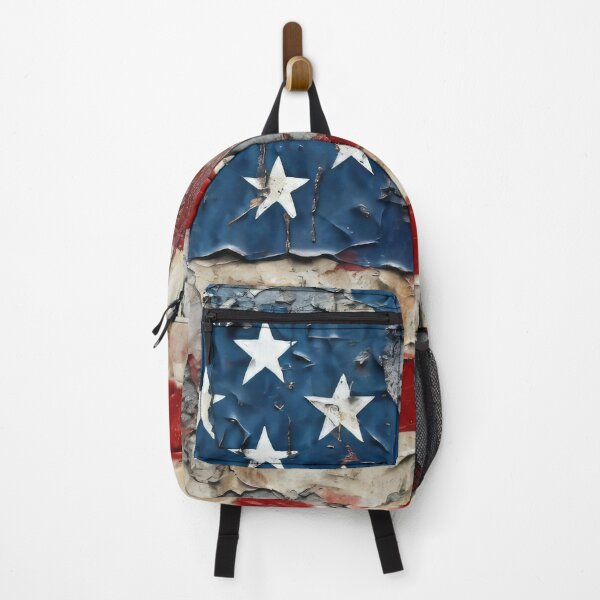 Item preview, Fading Glory: Dilapidated American Flag Art Print designed and sold by BlahNM505.