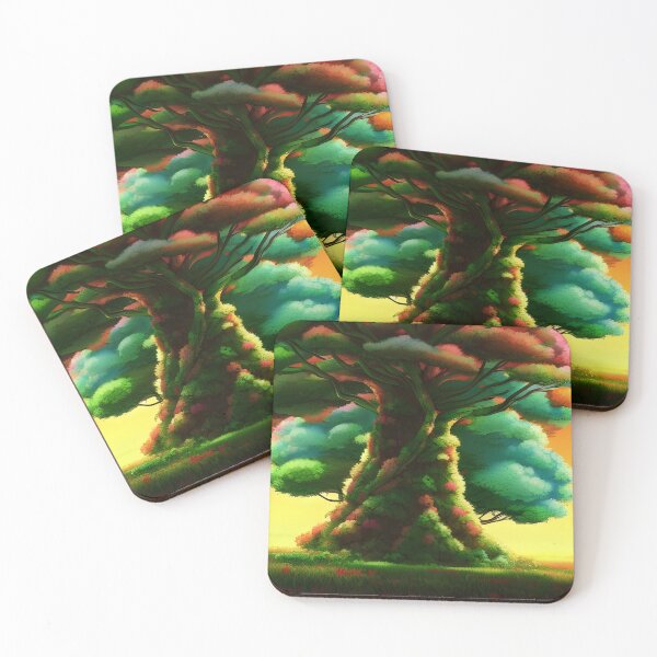 Item preview, Portrait of a colorful tree designed and sold by brandway.