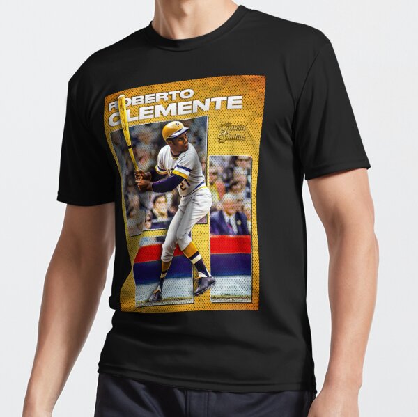 Vintage Roberto Clemente Pittsburgh Pirates Graphic White T Shirt  Men's Size 2XL