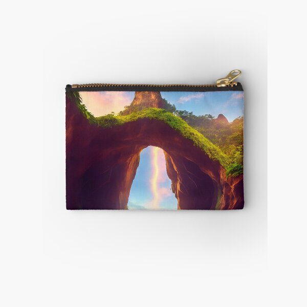 Item preview, Tropical Rainforest Landscapes With a Hidden Cave or Grotto, Ai Generated Art designed and sold by AiGens.