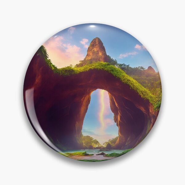 Item preview, Tropical Rainforest Landscapes With a Hidden Cave or Grotto, Ai Generated Art designed and sold by AiGens.