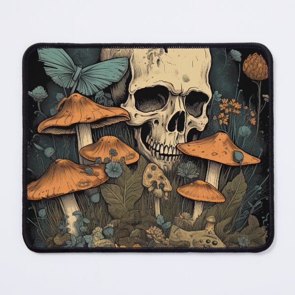 Item preview, Mushrooms in the forest illustration memento mori designed and sold by Intune.