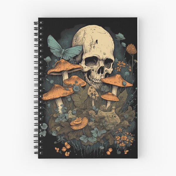 Item preview, Mushrooms in the forest illustration memento mori  designed and sold by Intune.