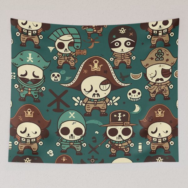 Item preview, Cute Pirate pattern designed and sold by Amir Faysal.