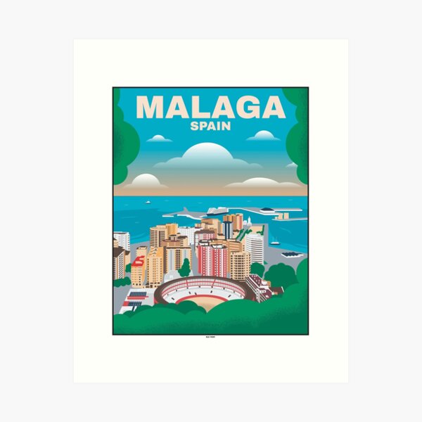 Vista previa del artículo con la obra «málaga», diseñado y vendido por Lyndamichaell.