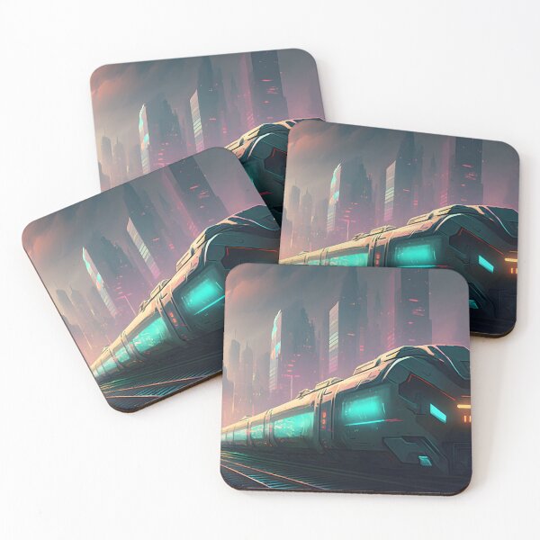 Item preview, Cyberpunk Bullet Train designed and sold by DigitalPalette1.