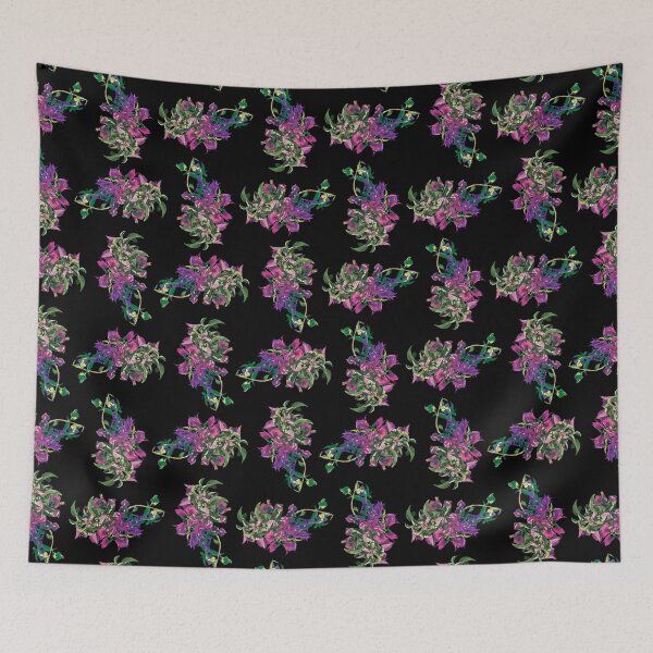 Item preview, Midnight Noir Garden Chic Pattern designed and sold by DFLC Prints.