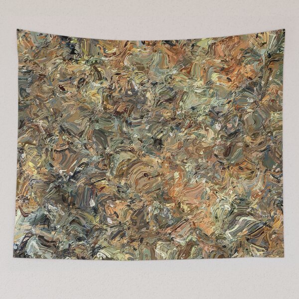 Item preview, Bold Brush Stroke Abstract Painting in Soft Shades of Browns designed and sold by Trevor Hirst.