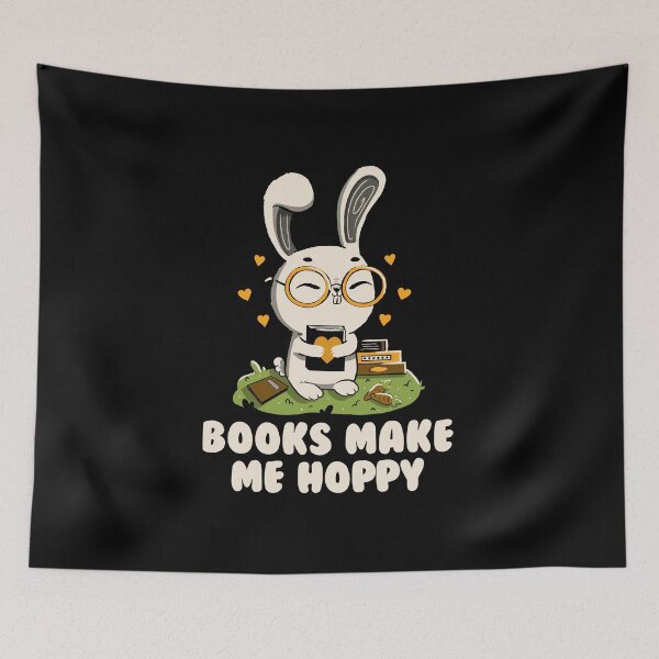 Item preview, Books Make Me Hoppy Black by Tobe Fonseca designed and sold by Tobe Fonseca®.