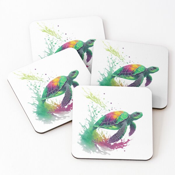 Item preview, Colorful sea turtle designed and sold by MikesArtDesign.