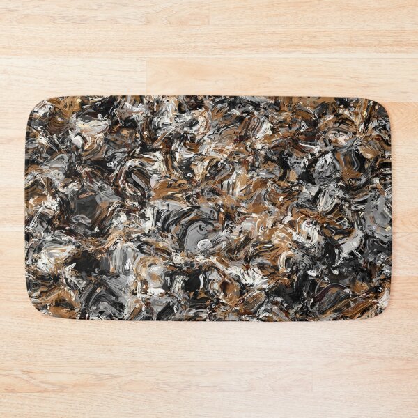 Item preview, Bold Brush Stroke Abstract Painting in Brown Black and White designed and sold by Trevor Hirst.