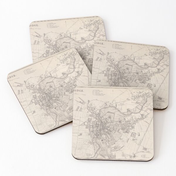 Item preview, Vintage Map of Cambridge England (1690) designed and sold by BravuraMedia.