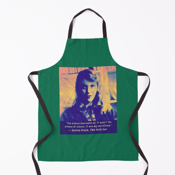 Item preview, Sylvia Plath portrait and quote: The silence depressed me.. designed and sold by artbleed.