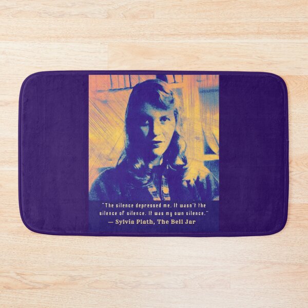 Item preview, Sylvia Plath portrait and quote: The silence depressed me.. designed and sold by artbleed.