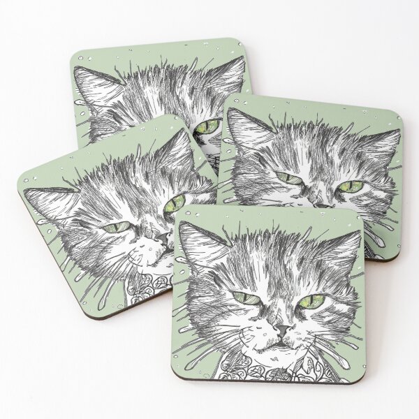 Item preview, Cat, green eyes designed and sold by DejanVuk.