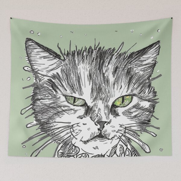 Item preview, Cat, green eyes designed and sold by DejanVuk.